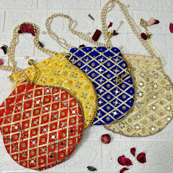Mirror Work Potli Bags