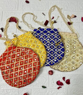 Mirror Work Potli Bags