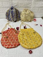 Mirror Work Potli Bags Mehndi Gifts Return Gifts For guests