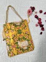 Satin Pichwai Potli Bags