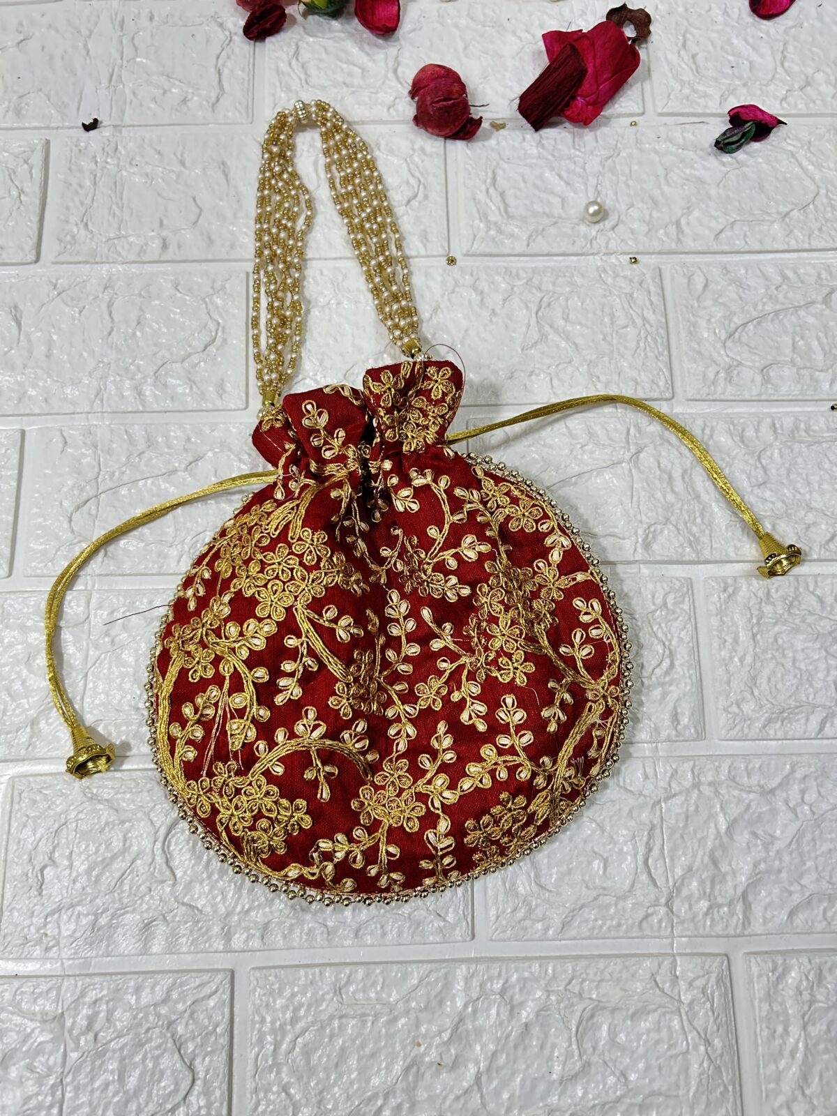 Dtawstring Pouch Clutch Potli Bags