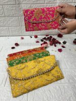 multicolor clutch bags for women