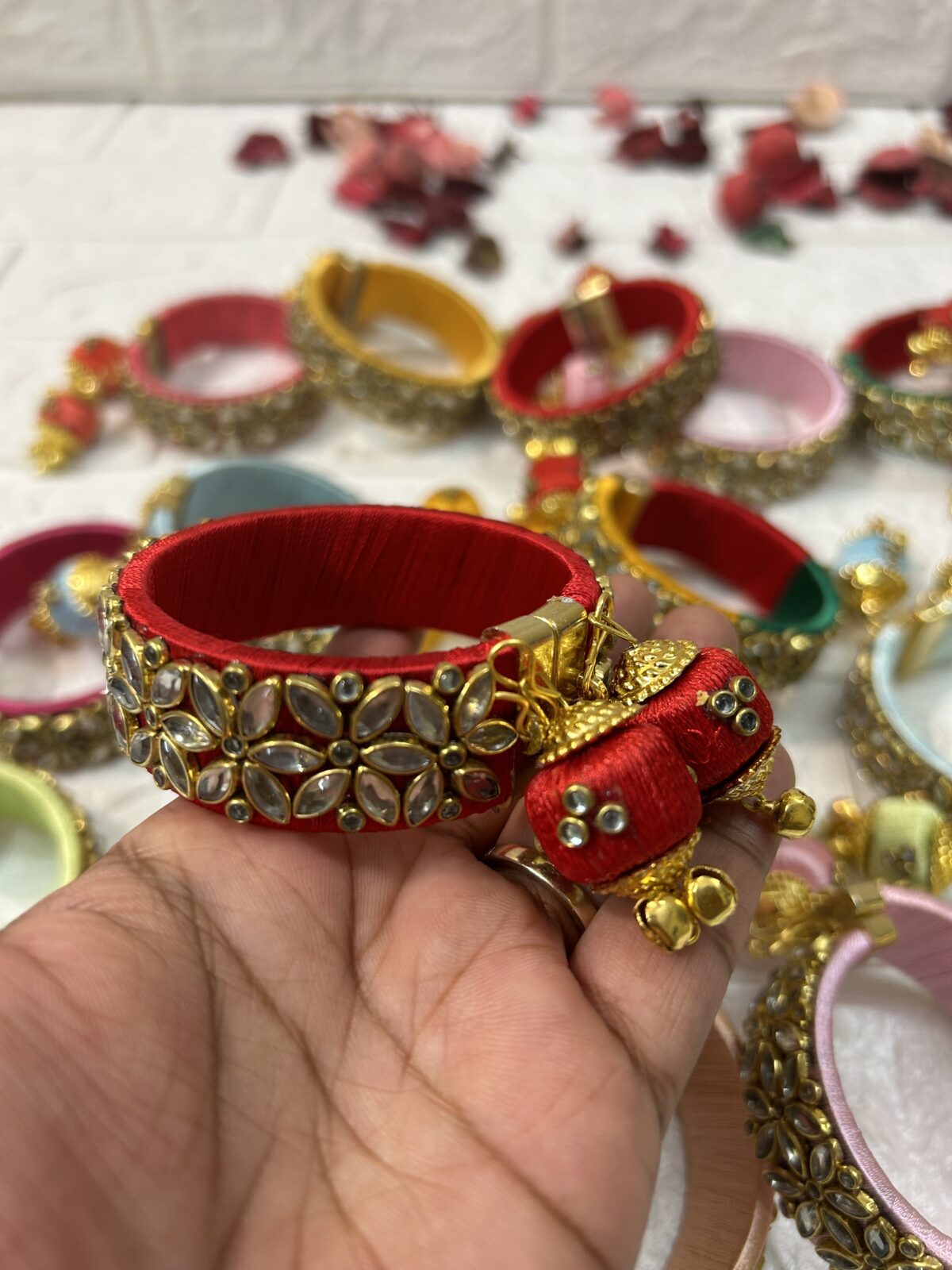 Silk Thread Openable Bangle Bracelets For Mehendi Gifts Sangeet Party Gifts Haldi Gifts Bridesmaid Return Gifts