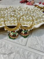 Meenakari Hoop Earrings For Return Gifts