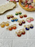 Silk Thread Hoop Earrings Mehendi Sangeet Return Gifts
