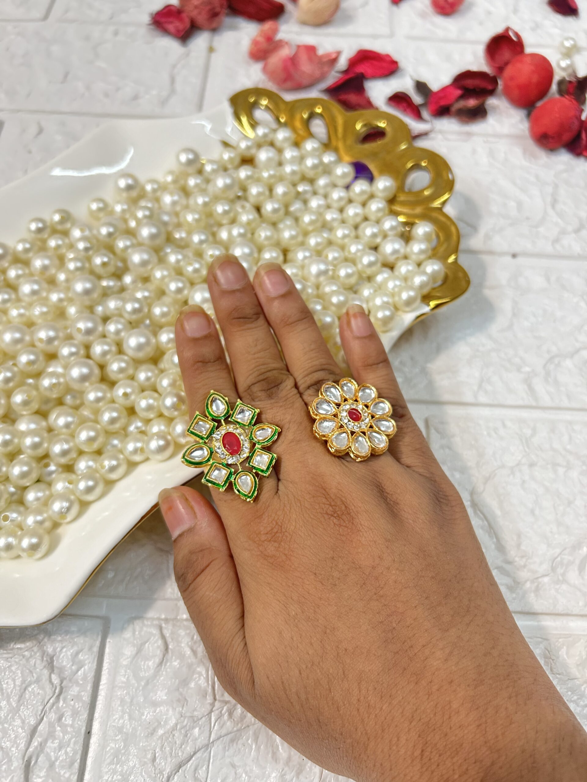 Kundan rings Haldi Mehendi Return Gifts