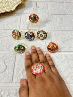 Meenakari Rings Mehndi Sangeet Party Return Gifts