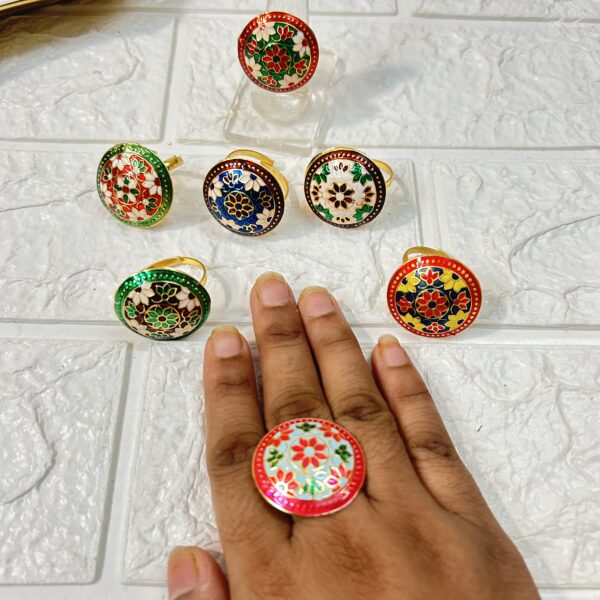 Meenakari Rings Mehndi Sangeet Party Return Gifts