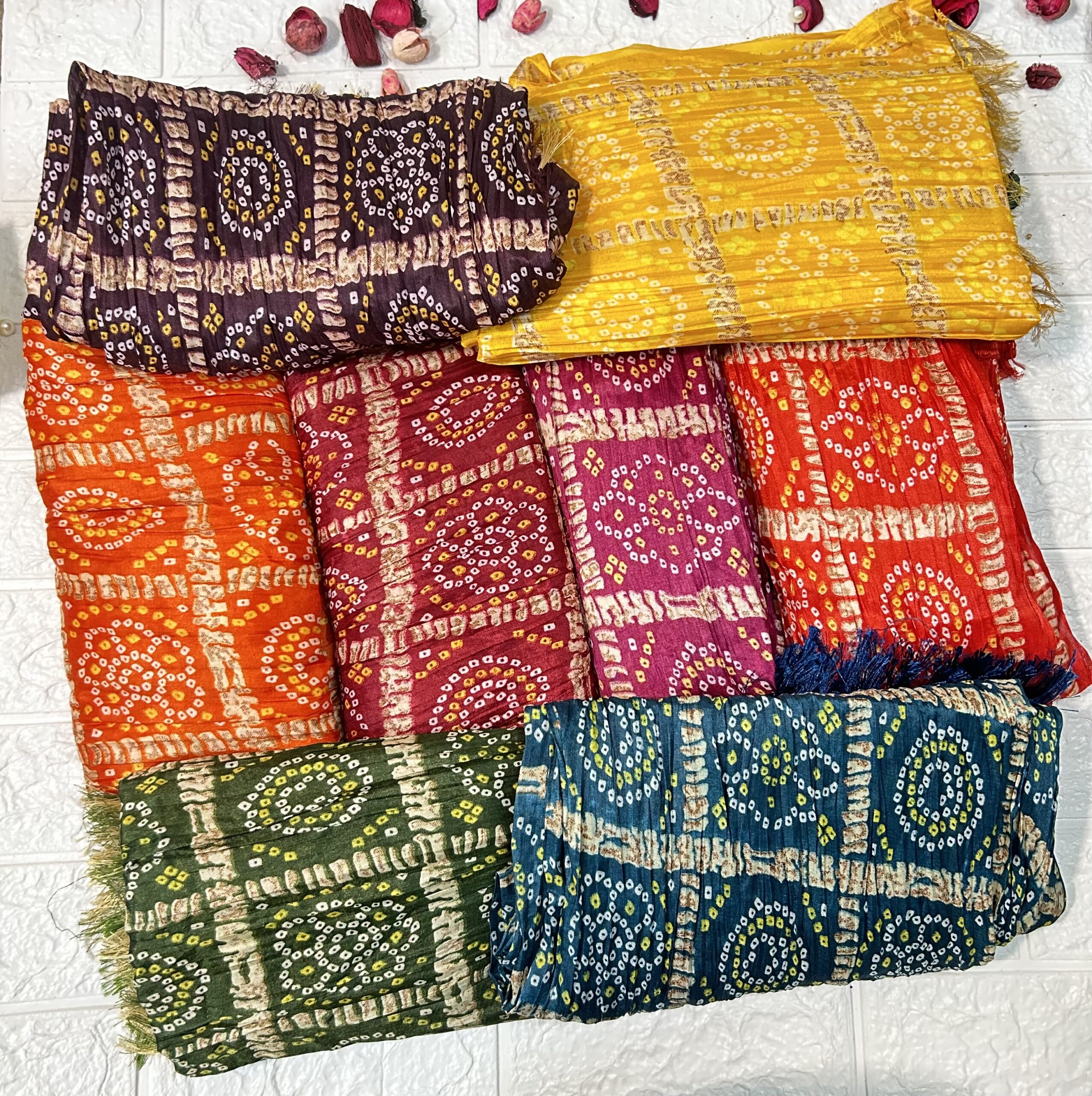 Bandhani Dupatta Return Gifts, Mehndi Gifts, Women's Party Gifts