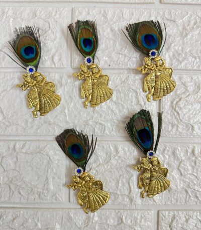 Radhe Krishna Brooch Baraat Swagat Gifts, Puja Gifts