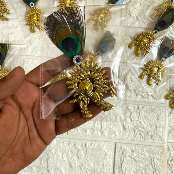 Krishna Flute Brooch wedding gifts, baraat swagat gifts, puja gifts
