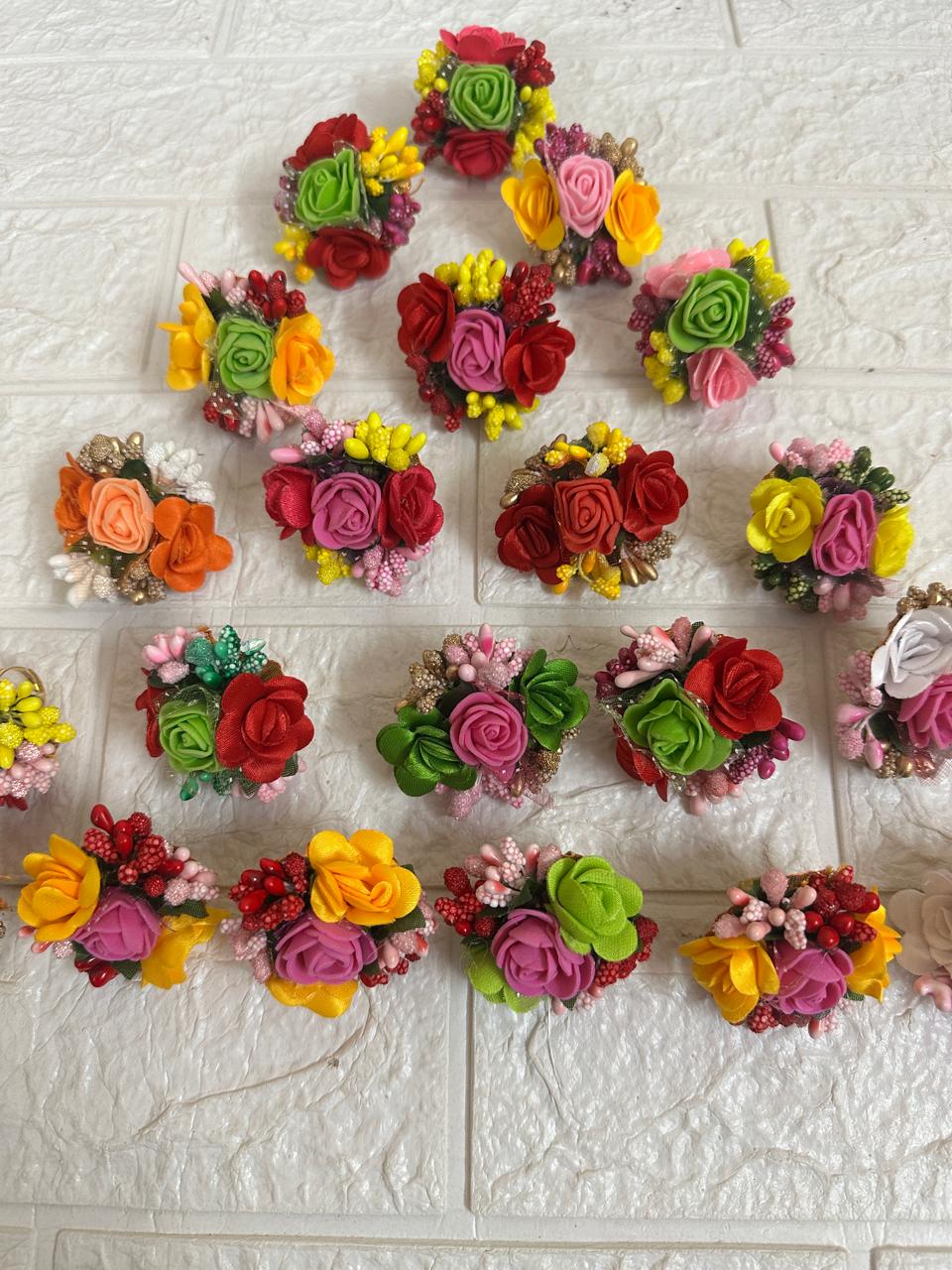 Flower Ring Mehndi Gifts Floral Jewelry Haldi Gifts