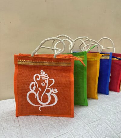 Ganesh Ji Jute Bags Wedding Gifts, Party Gifts, Puja Gifts, Return Gifts For Guests