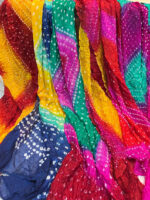 Bandhani Tapeta Silk Dupatta Mehndi Haldi Gifts Return Gifts For Wedding Guests