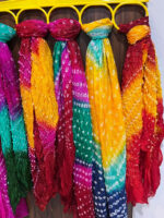 Bandhani Tapeta Silk Dupatta Mehndi Haldi Gifts Return Gifts For Wedding Guests