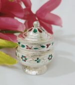German Silver Sindoor Box/kumkum box/kunguma chimil